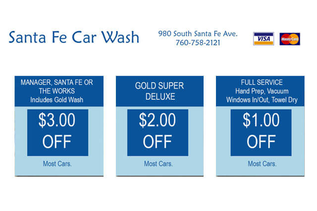 santa fe car wash coupons